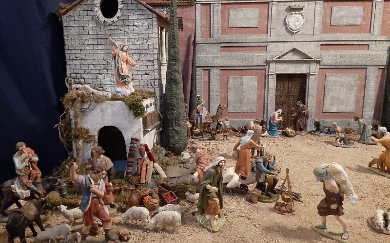 Une scène de la crèche des Descalzas Reales