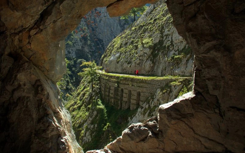 Une partie de la route du Cares