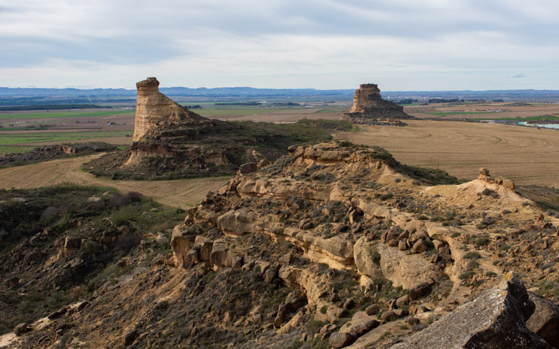 La Gabarda, une autre zone au nord de la région avec des formations géologiques et des vestiges archéologiques