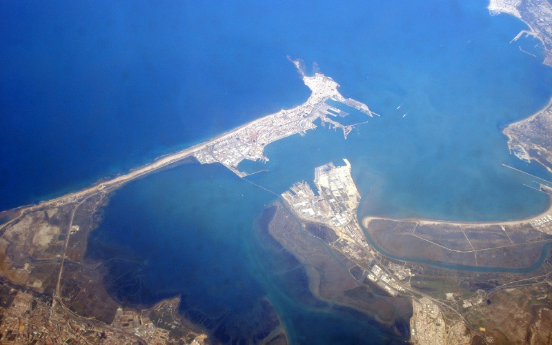 Île de León vue du ciel