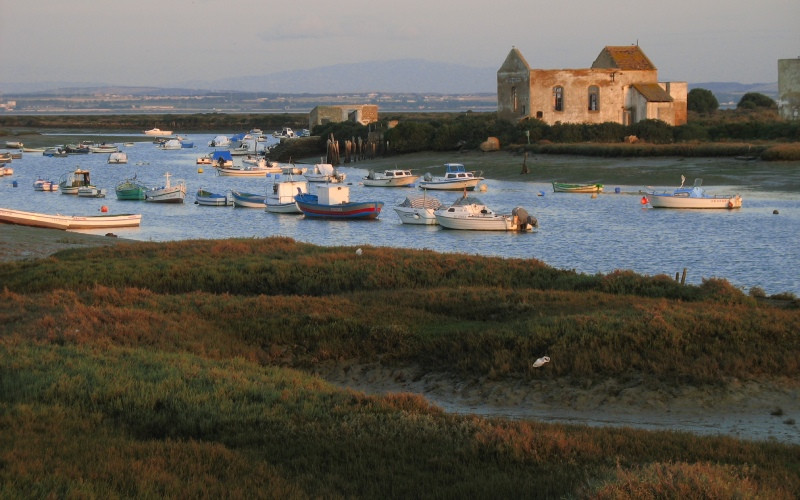 Île du Trocadero dans la baie de Cadix