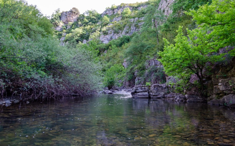 Une des nombreuses cartes postales que la rivière Leza