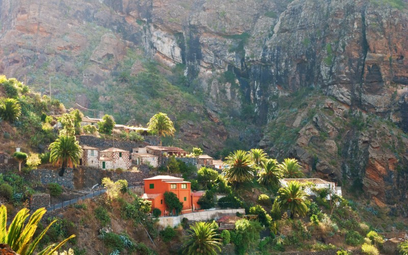 À Masca, on peut voir, entre autres, ses maisons colorées