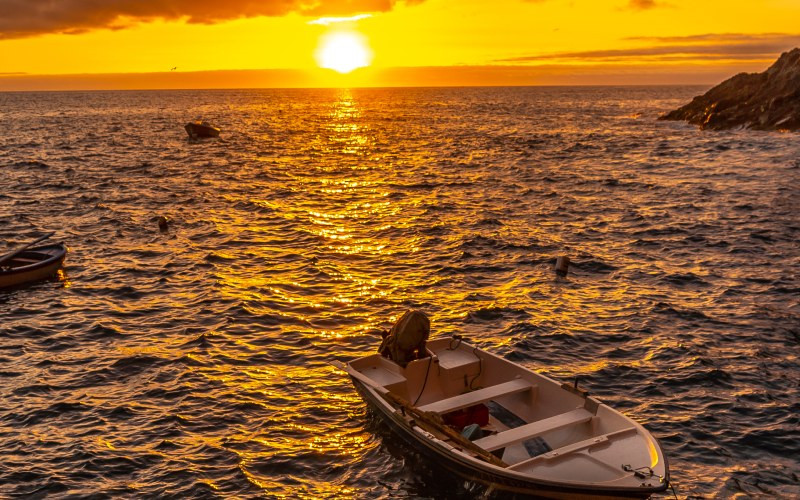 Coucher de soleil, contemplé depuis Porís de Candelaria