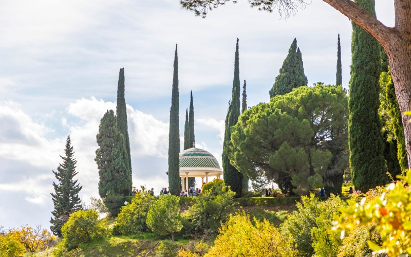 Mirador et végétation du jardin de La Concepción