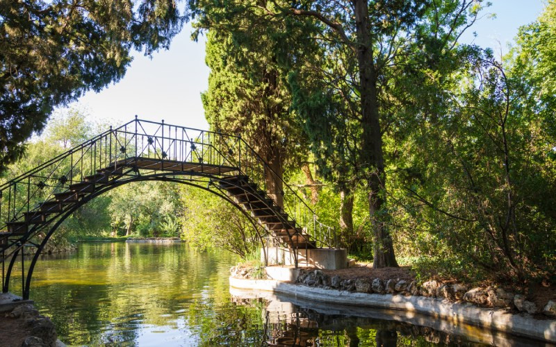 Pont en fer d'El Capricho, le premier en Espagne (1830)