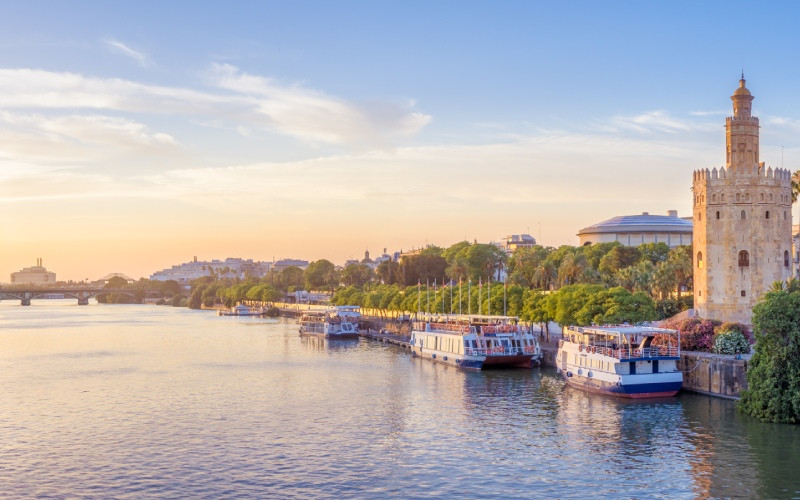 Le fleuve Guadalquivir et Séville