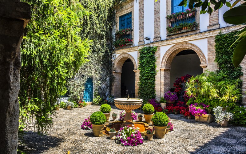 L’un des patios du Palais de Viana, Cordoue