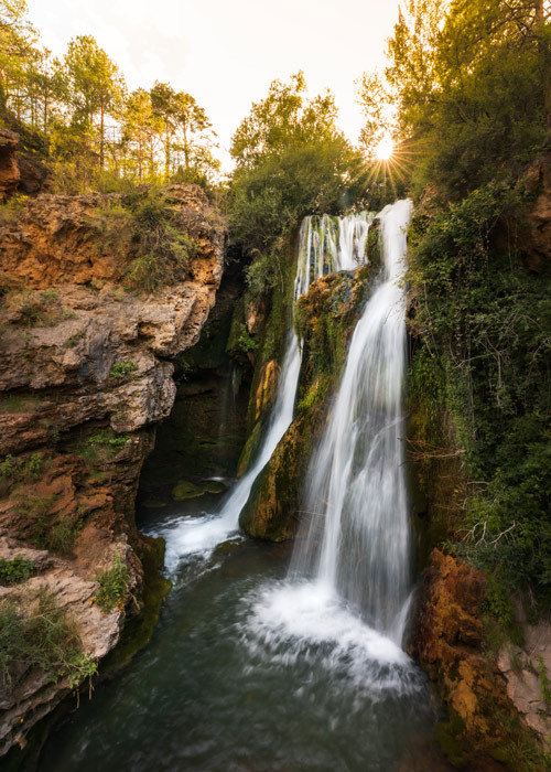 Cascade de Calomarde dans la Sierra d’Albarracín