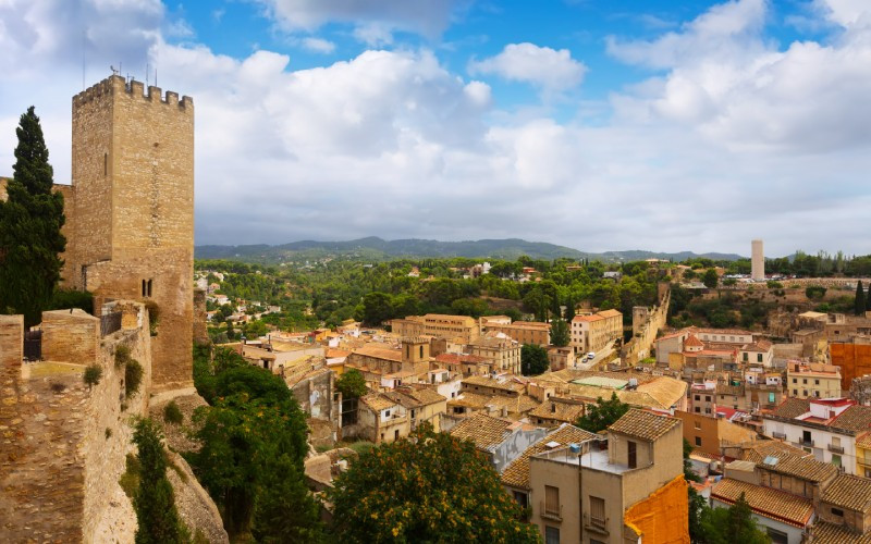 Vue de Tortosa depuis le château de Suda