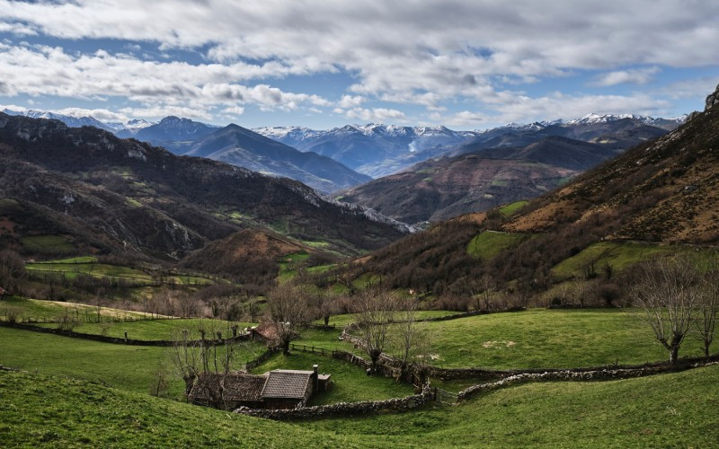 Paysage de la vallée de Pelúgano, lors de la montée vers le hublot