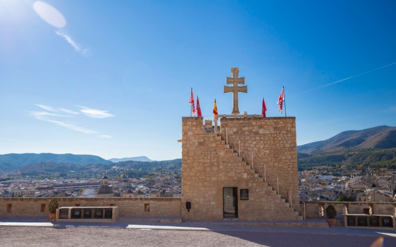 Vues du château de Caravaca de la Cruz