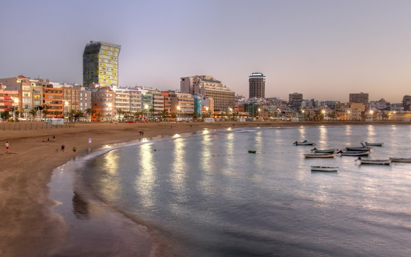 La plage de Las Canteras à Gran Canaria