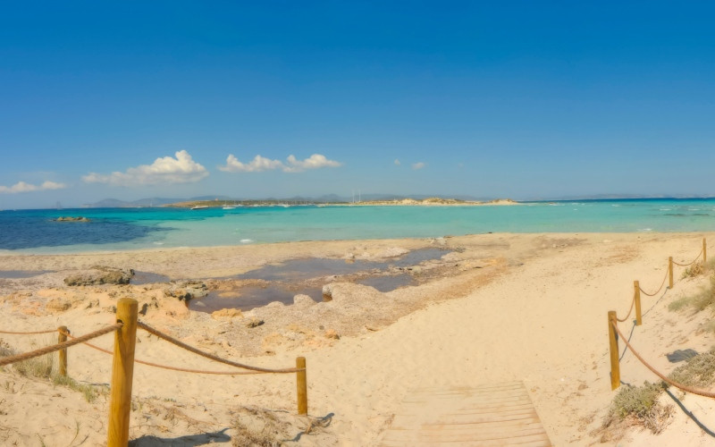 Vue panoramique de s'Espalmador 