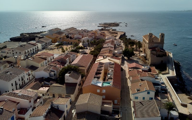 Vue aérienne de l'île de Nueva Tabarca