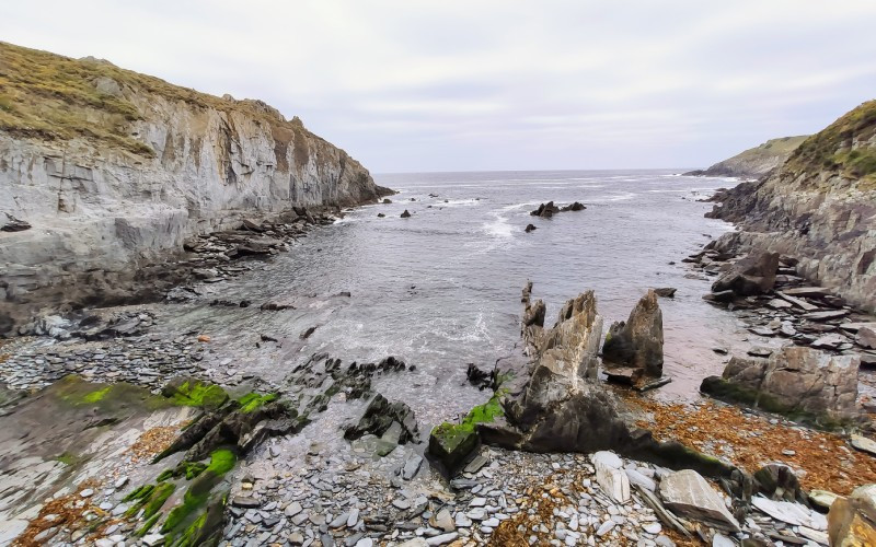 La plage de La Losera, près de Puerto de Vega