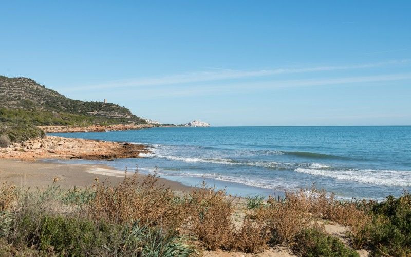 Vue de Peñíscola de loin