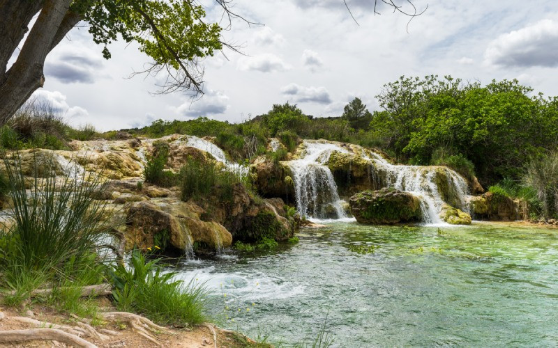 L'un des nombreux paysages que l'on peut admirer dans les lagunes de Ruidera