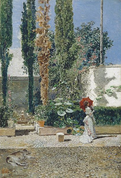 Peinture Jardin de la maison de Fortuny - Mariano Fortuny