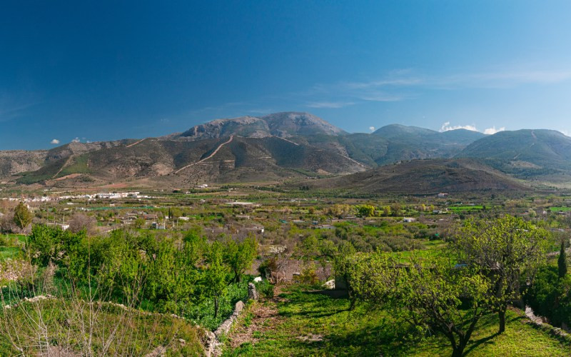 Vues magnifiques de la vallée de Laujar de Andarax à Almería