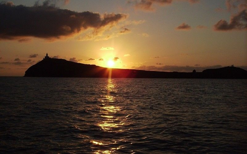 Coucher de soleil sur les îles Columbretes