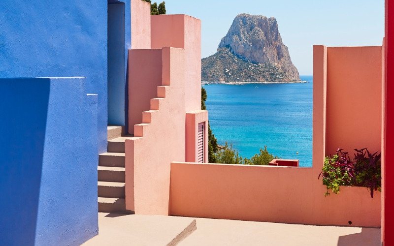 Vue de l'imposant Peñon d’Ifach