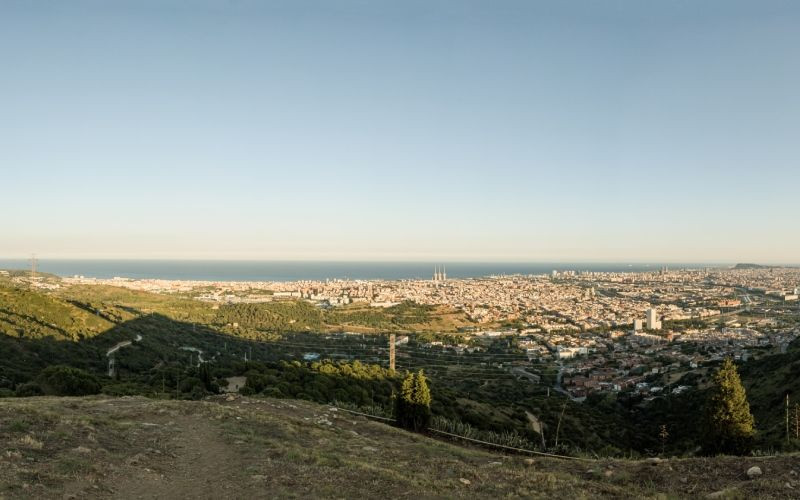 Barcelone depuis la colonie ibérique Puig Castellar