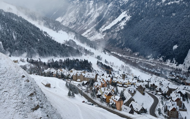 Baqueira recouverte de neige