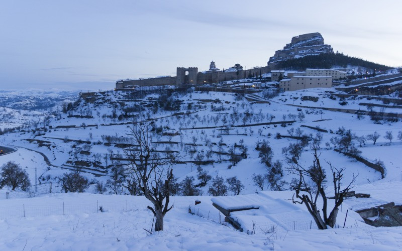 Morella est donc l'un des plus beaux villages enneigés d'Espagne