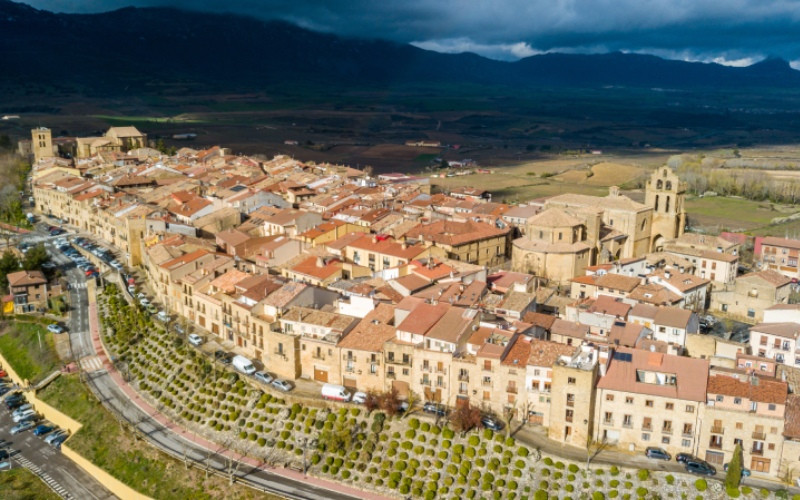 Vue du village de Laguardia dans la province d'Alava