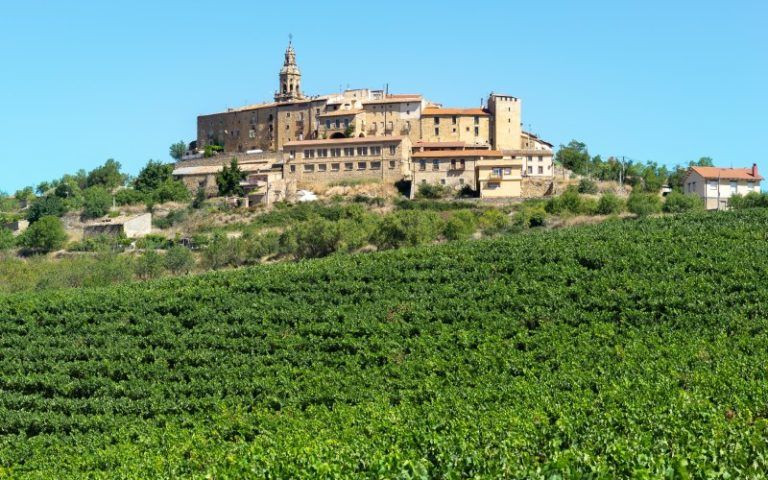 Vue du village de Labraza dans La Rioja Alavesa