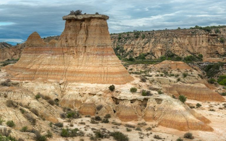 Le paysage de Los Monegros près de Saragosse