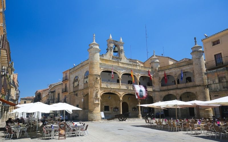 Place de Ciudad Rodrigo et son hôtel de ville