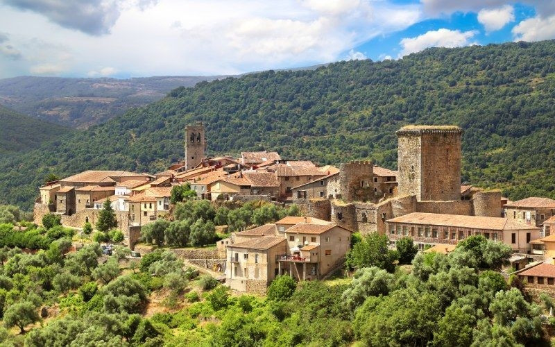 Vue panoramique de Miranda del Castañar