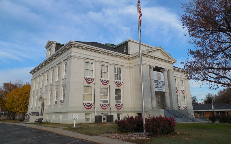 Palais de justice à New Madrid, Missouri