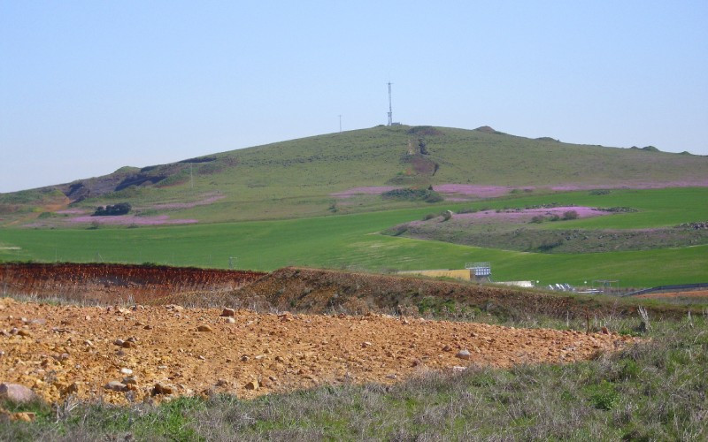 Les pentes du volcan Cabeza Parda à Campo de Calatrava