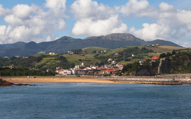 Vue panoramique de Zumaia