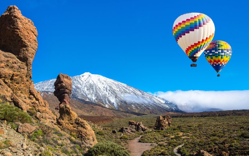 Mont dit Roque Chinchado et le volcan Teide