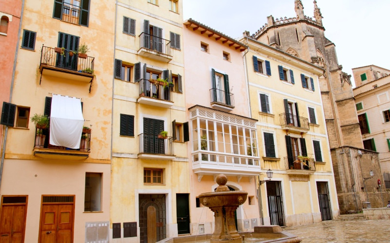 Place sant Jeroni dans l'ancien quartier juif de la ville