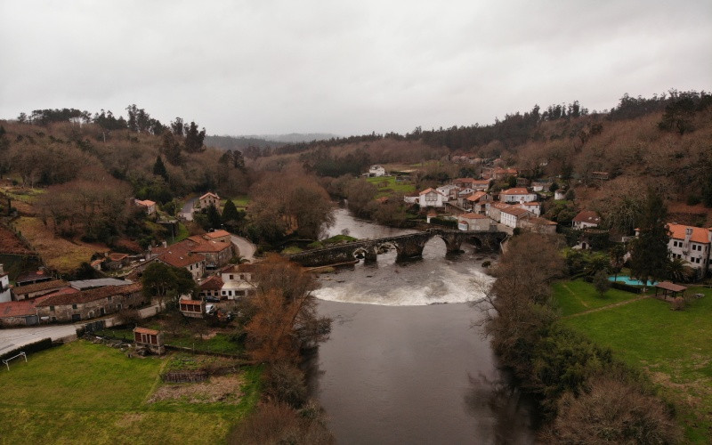 Ponte Maceira vu du ciel