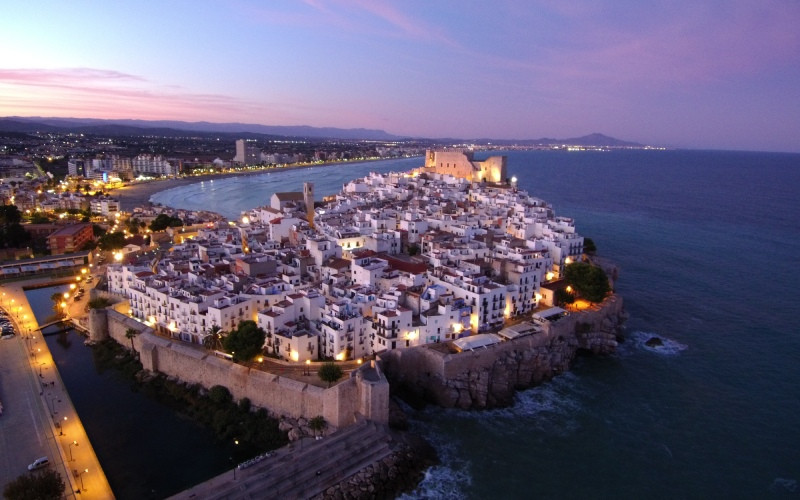 Peñíscola intra-muros la nuit