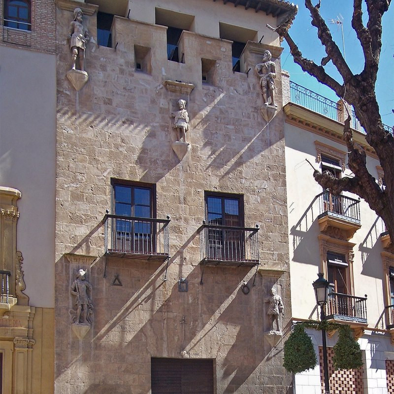 Façade du musée-maison de Los Tiros à Grenade