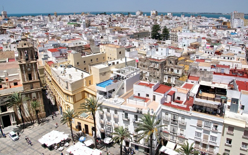 Vue aérienne du quartier de la Viña