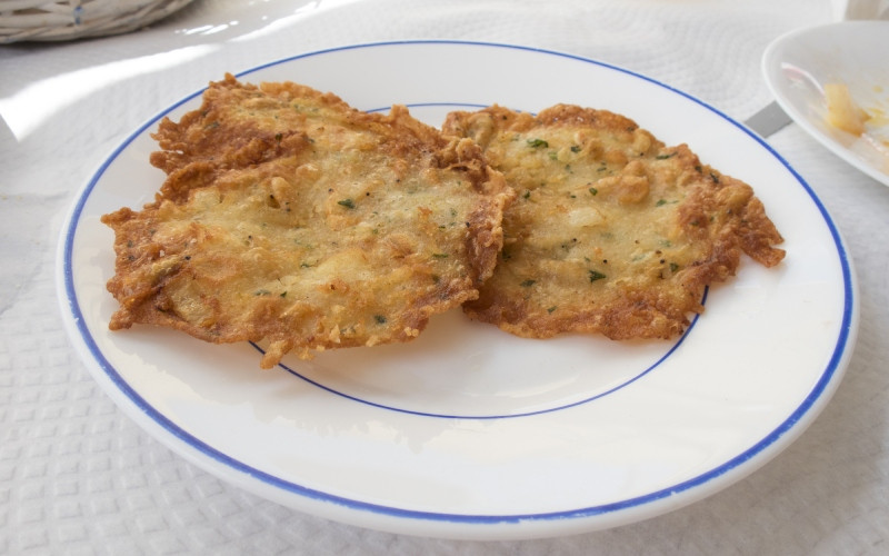 Omelettes aux crevettes typiques de Cadix