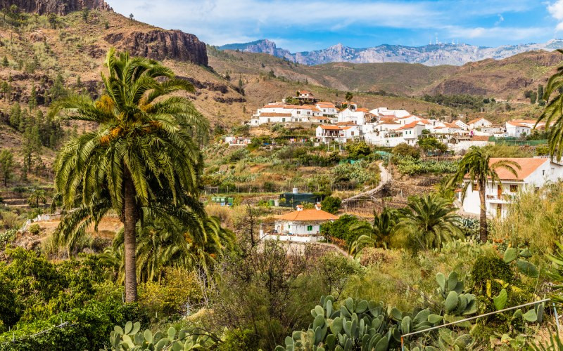 Vue panoramique de Fataga