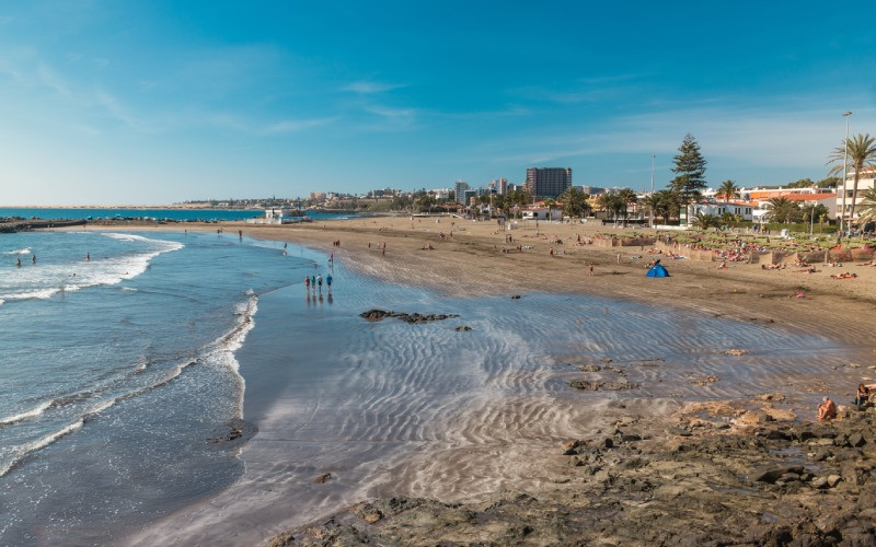 La plage de San Agustín