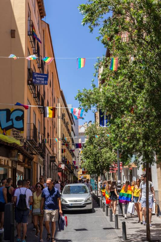 Rue Hortaleza dans le quartier de Chueca