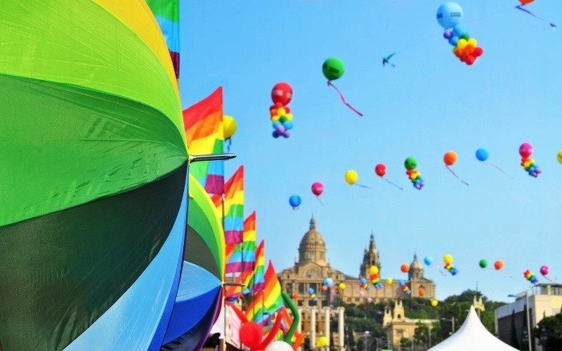 Barcelone lors de la marche des fiertés