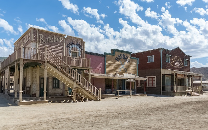 Ville de l'ouest américain à Tabernas