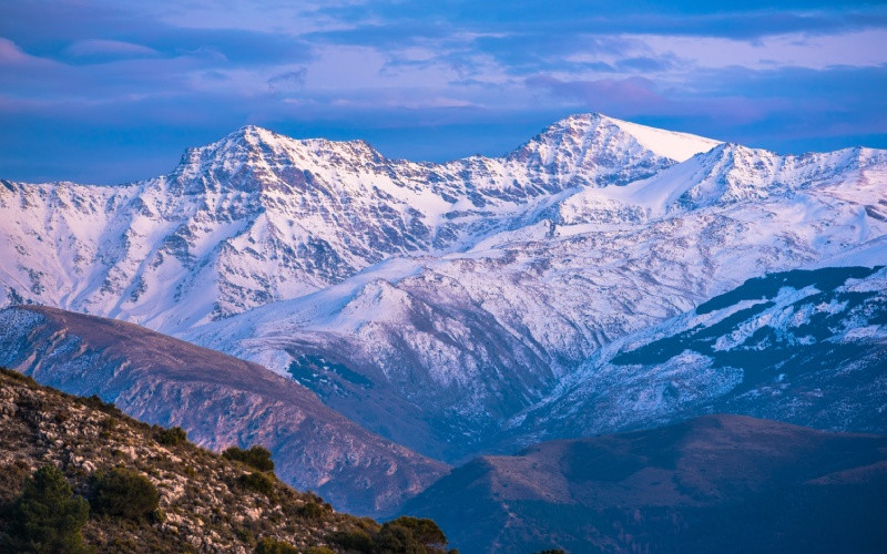 Les montagnes de Sierra Nevada